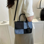 Sac “Mirella” - Sac à main colorblock en cuir vegan avec anse carrée Neyvora