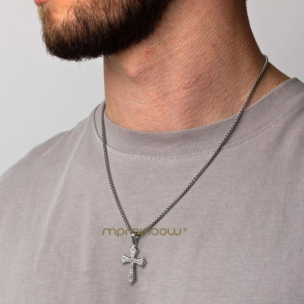 Chaîne croix homme