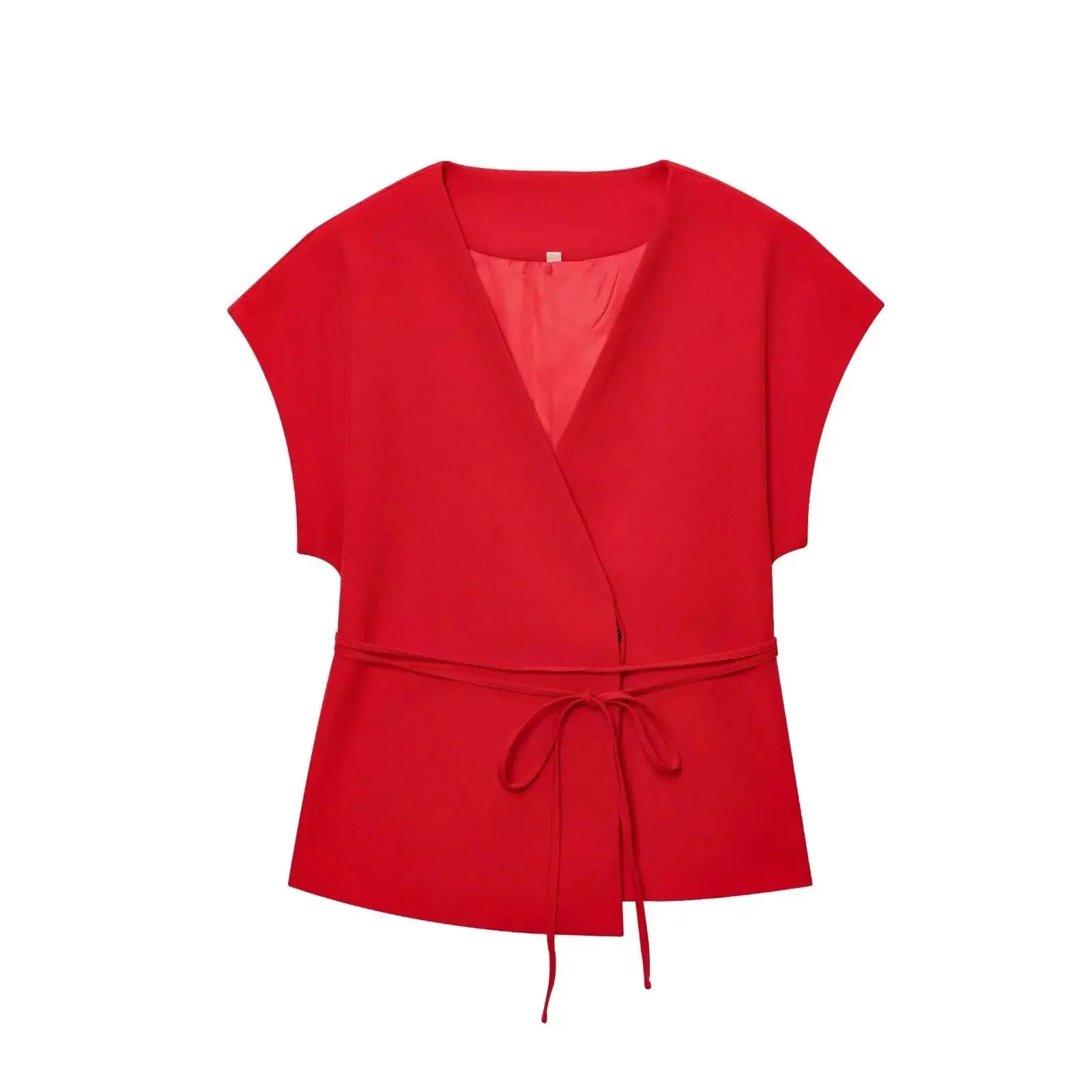 Ensemble “Aveline” - Tailleur pantalon sans manches avec ceinture Neyvora