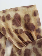 Body “Savannah” - Imprimé léopard, dos nu et coupe ajustée Neyvora