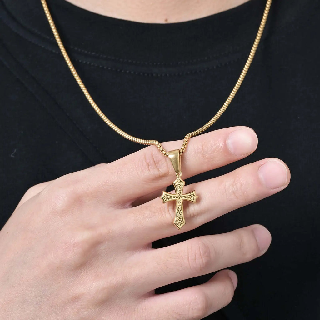 Chaîne croix homme