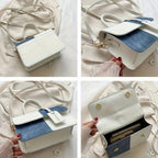 Sac “Mirella” - Sac à main colorblock en cuir vegan avec anse carrée Neyvora