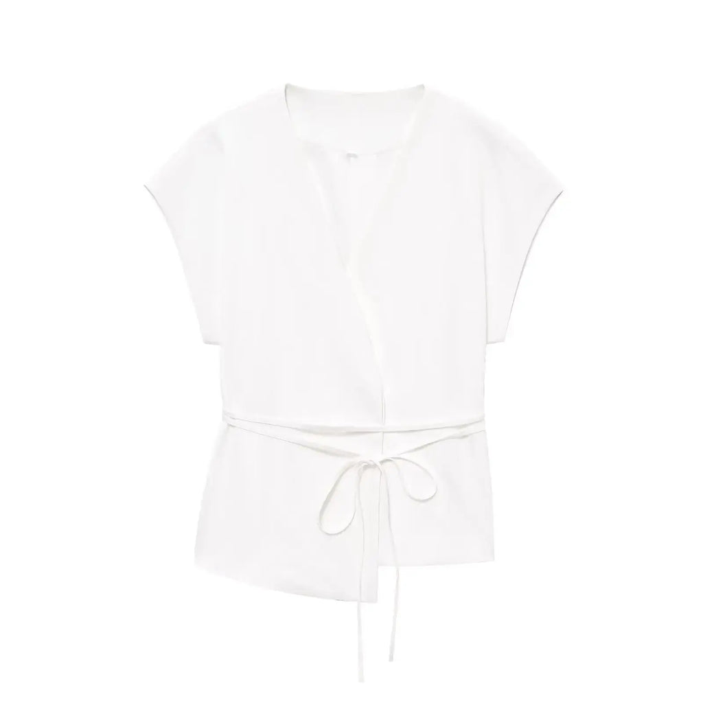 Ensemble “Aveline” - Tailleur pantalon sans manches avec ceinture Neyvora