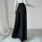 Pantalon “Liora” - Taille haute fluide avec poches, coupe large élégante Neyvora