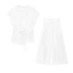 Ensemble “Aveline” - Tailleur pantalon sans manches avec ceinture Neyvora