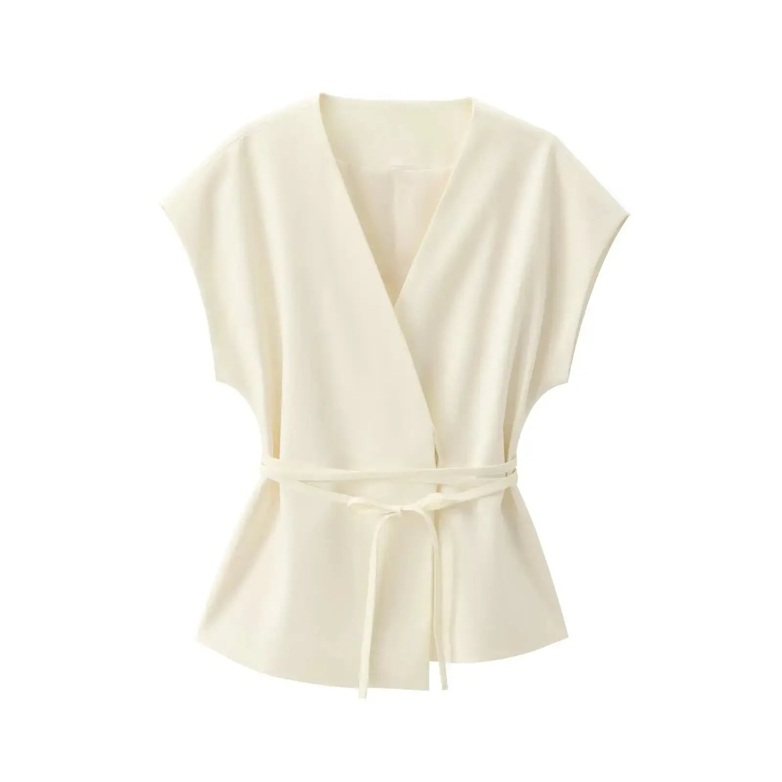 Ensemble “Aveline” - Tailleur pantalon sans manches avec ceinture Neyvora