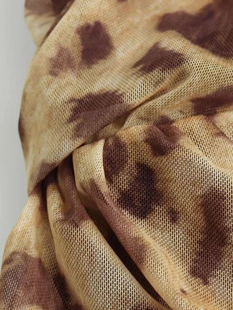 Body “Savannah” - Imprimé léopard, dos nu et coupe ajustée Neyvora