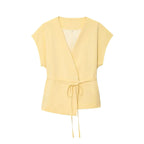 Ensemble “Aveline” - Tailleur pantalon sans manches avec ceinture Neyvora