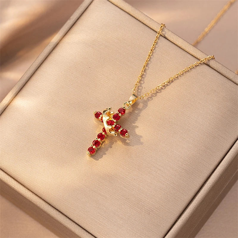Collier croix